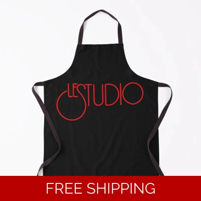 Le Studio Apron Red Logo